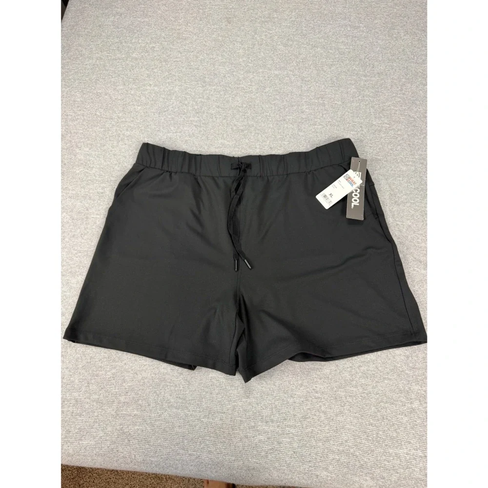 32 Degrees Cool Mens Black Performance Athletic Shorts XL T5SLHI06RT-006-XL NWT